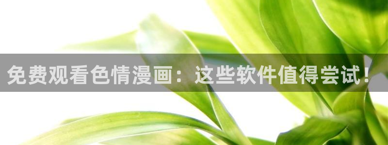 免费看韩漫的网：免费观看色情漫画：这些软件值得尝试！