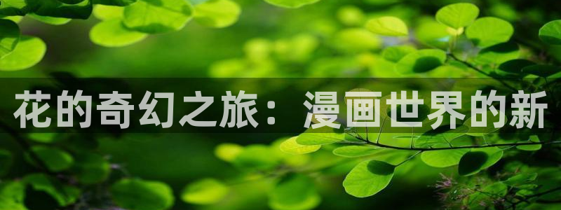 韩漫美丽新世界免费观看：花的奇幻之旅：漫画世界的新